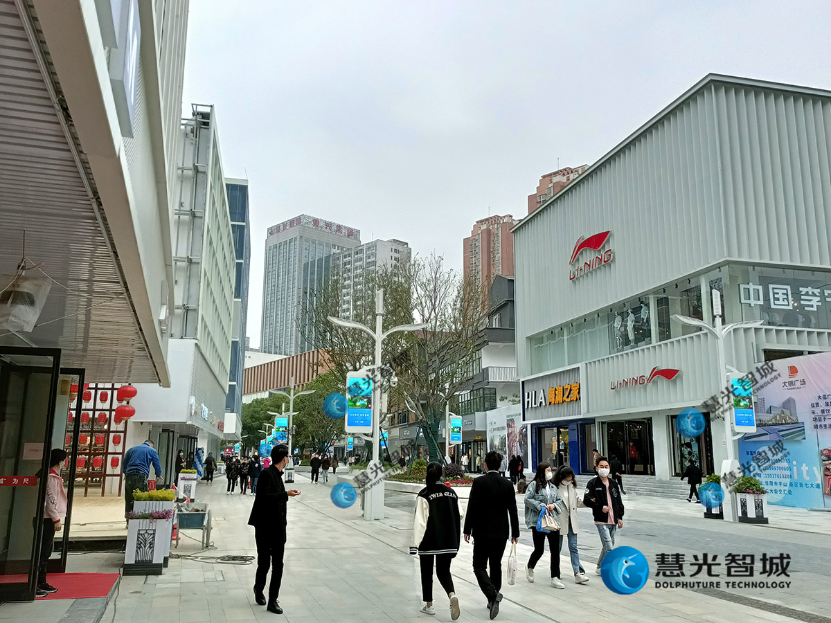 智慧杆助力胜利路步行街(图4)