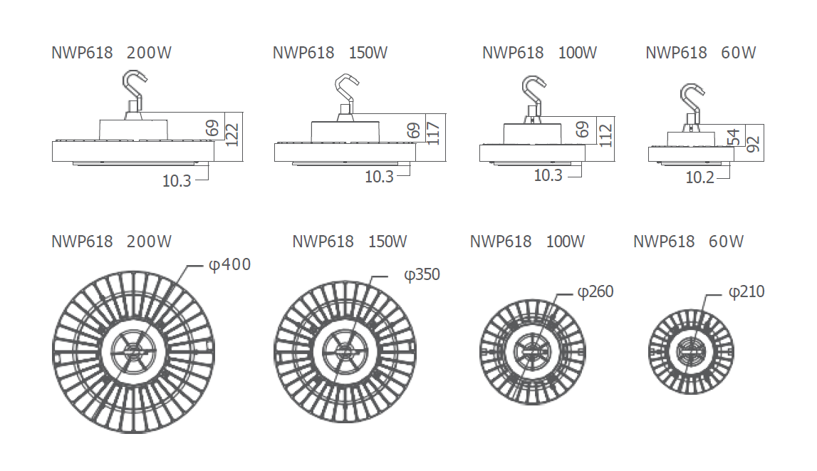 LED天棚灯 NWP618系列(图1)
