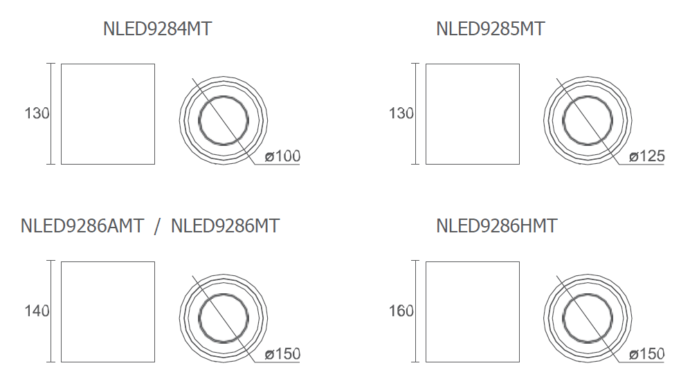 LED明装筒灯 NLED918系列(图1)